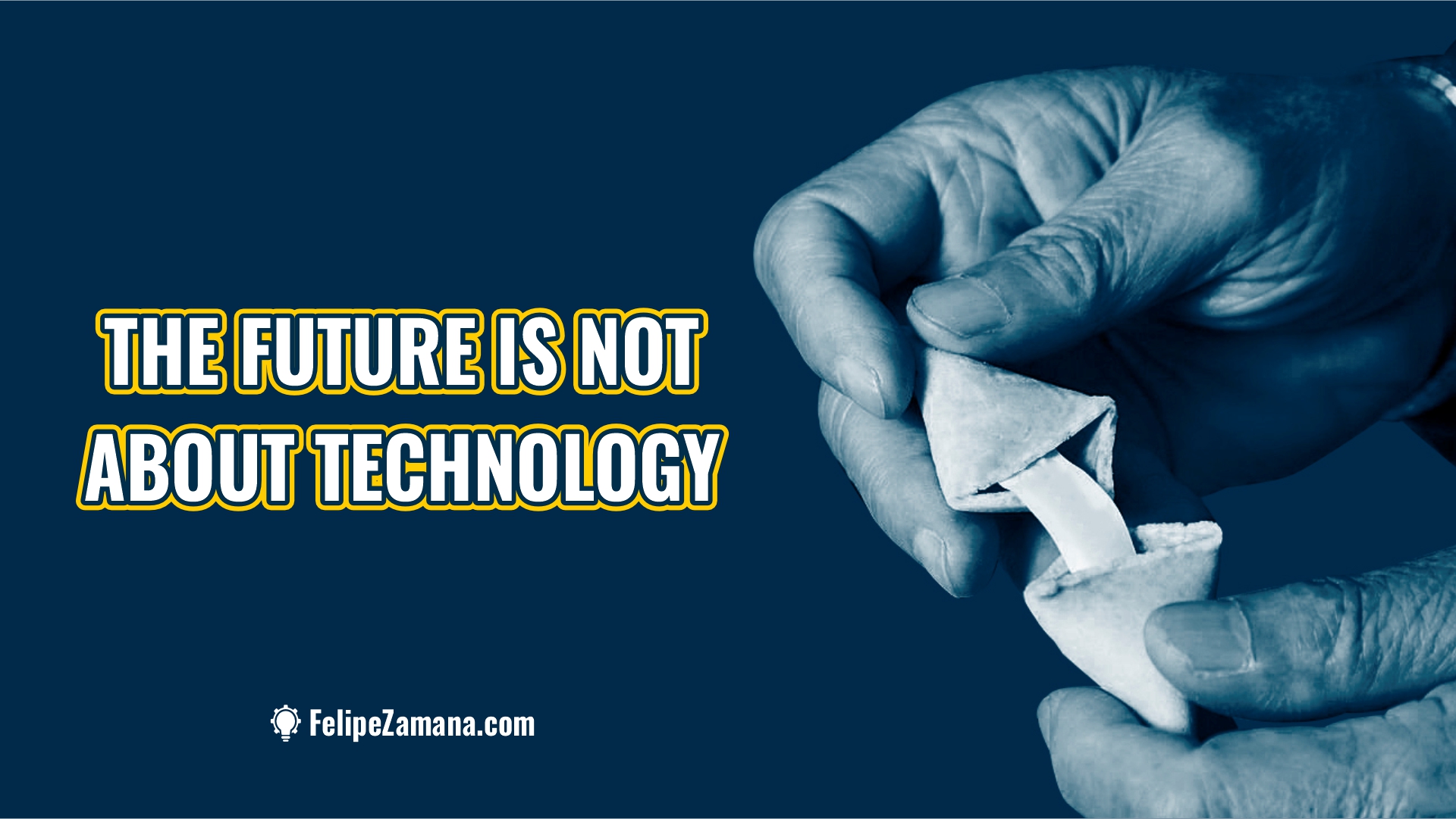 The future is not about technology